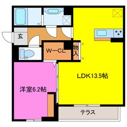 グランベルデⅡの物件間取画像